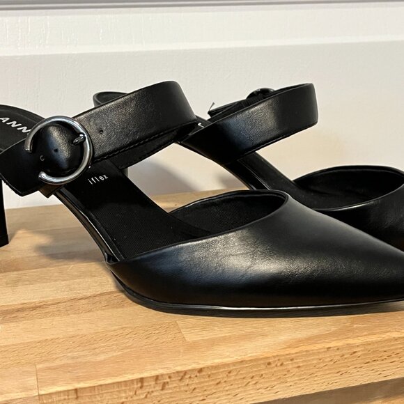 Anne Klein Open Back Heels in Black Size 10 - Picture 6 of 8